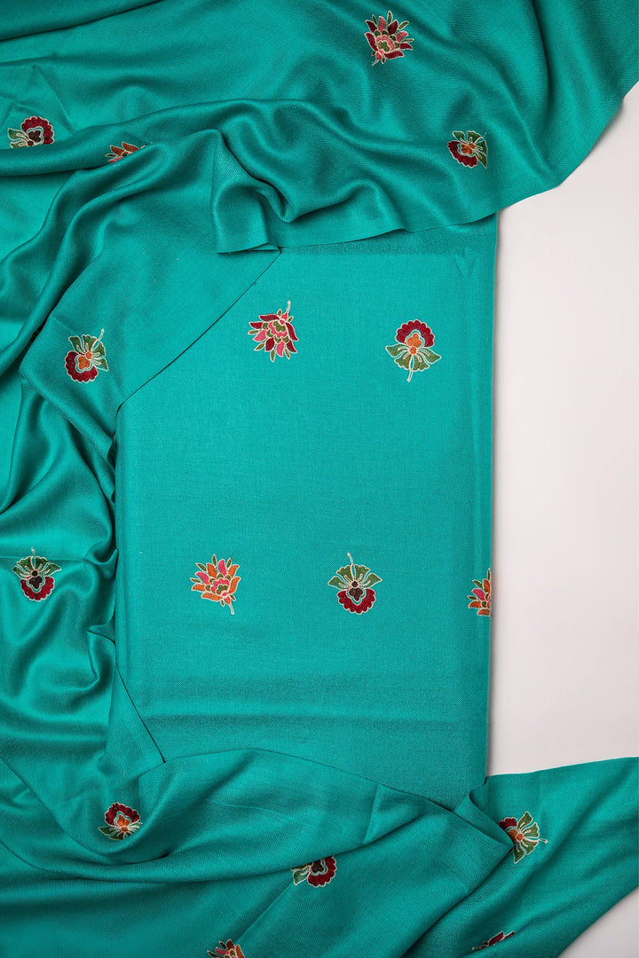 Sonam Double Bordered Unstitched Suit With Buti Dupatta