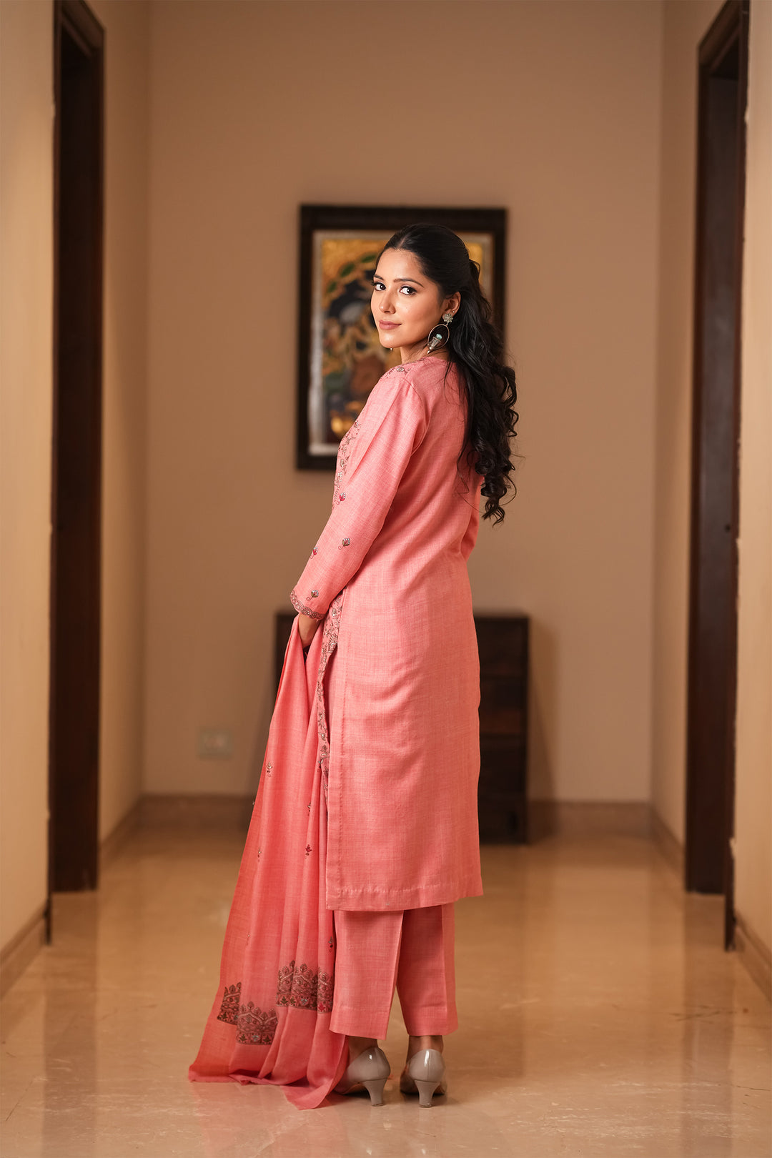 Aanya Jaal Embroidered Unstitched Suit With Zari