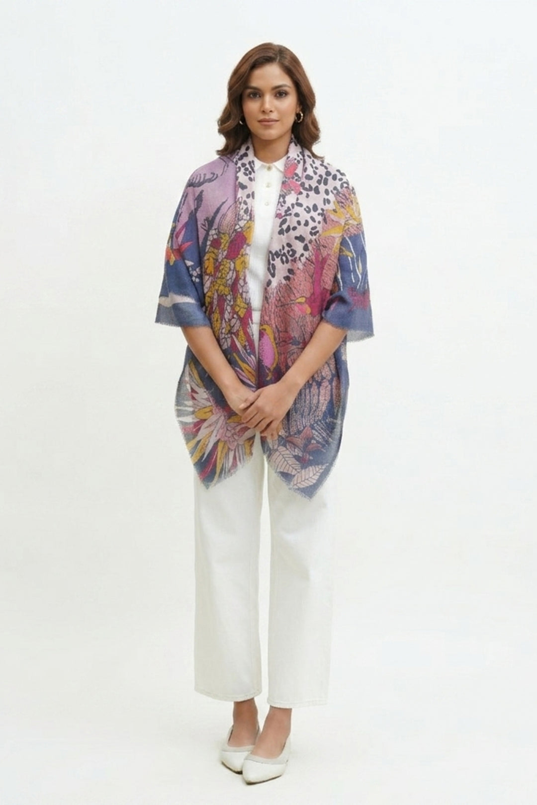 Jungle Print Squared Stole