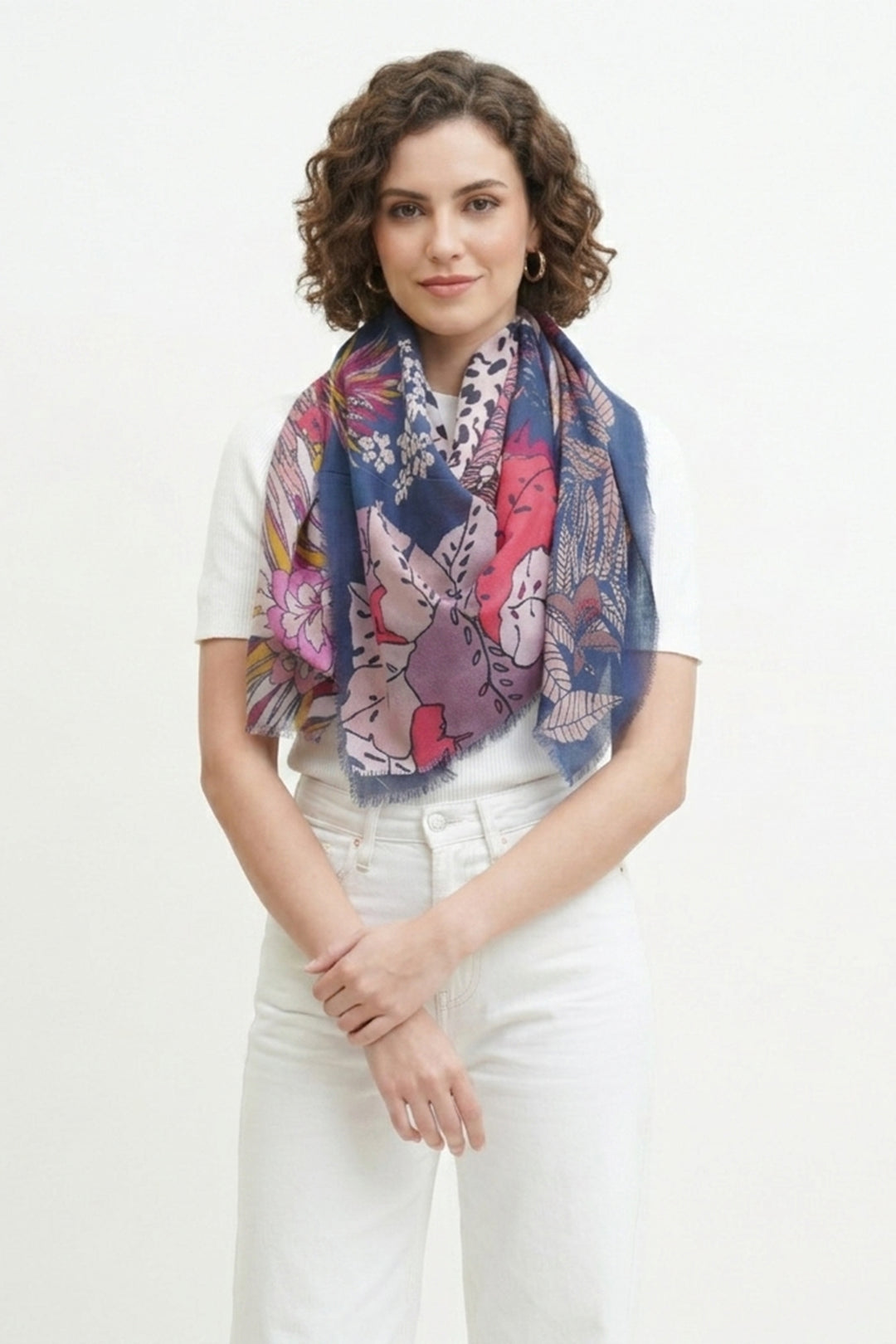 Jungle Print Squared Stole