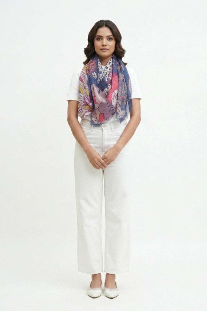 Jungle Print Squared Stole