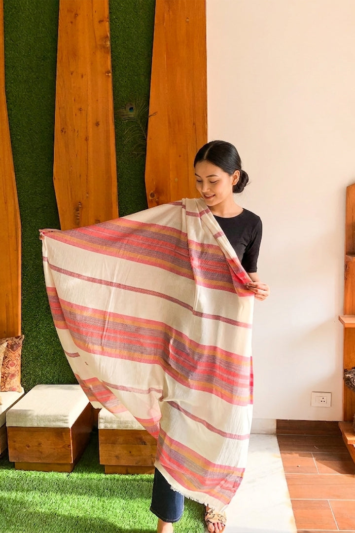 100% Cotton Dupatta/Shawl - Pink
