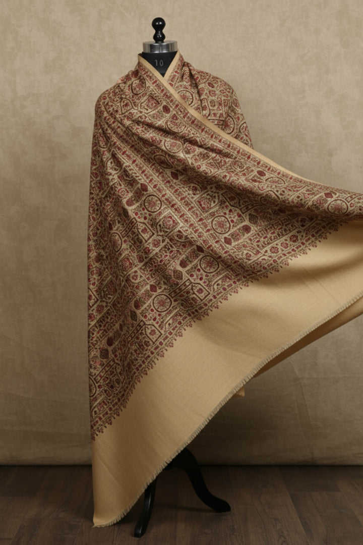 Multihead Indicate Jama Style Embroidered Shawl For Women