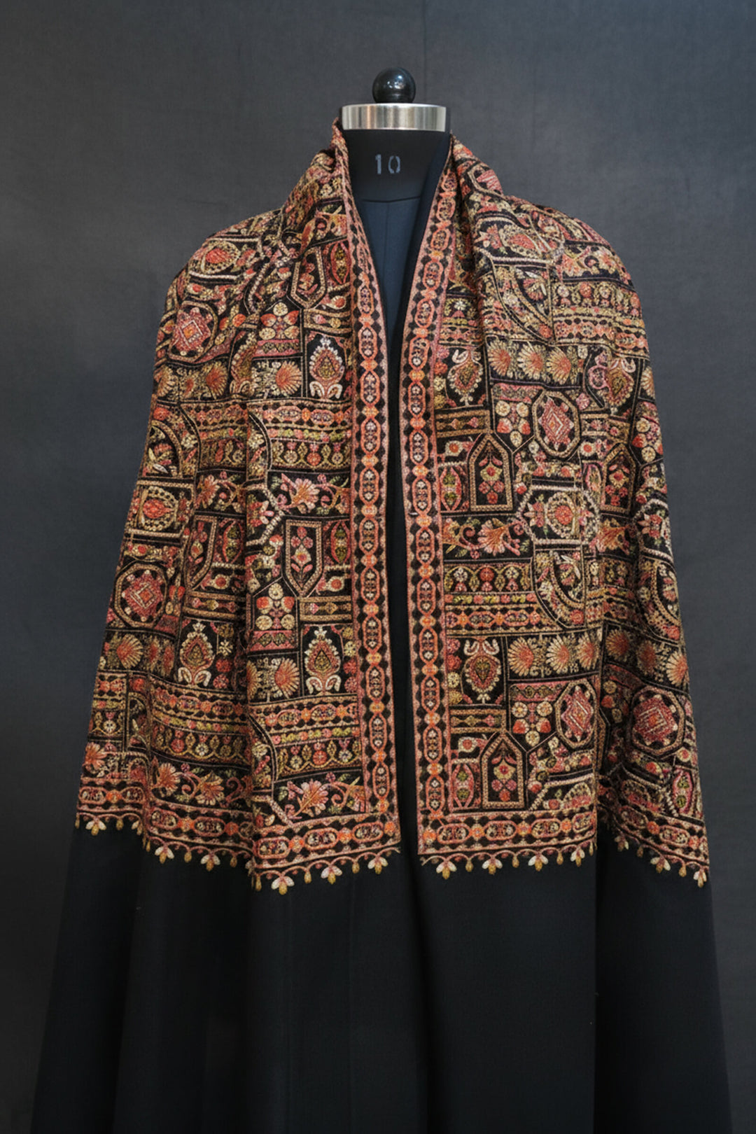 Multihead Indicate Jama Style Embroidered Shawl For Women