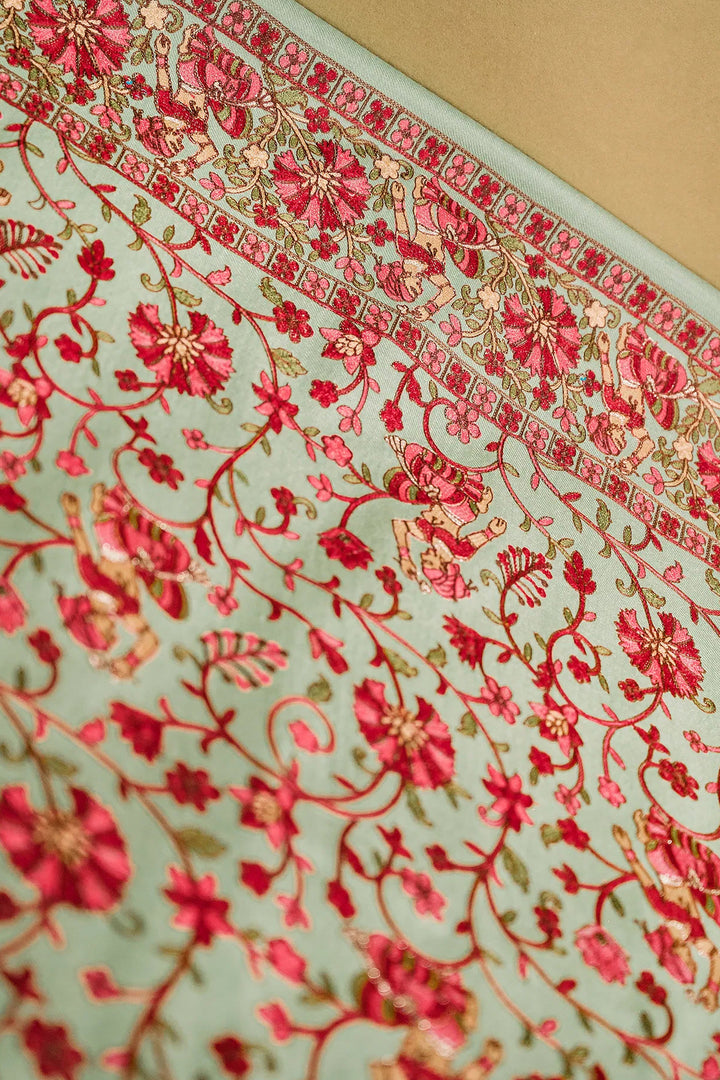 Karishma Figurative Jaal Embroidered Unstitched Suit