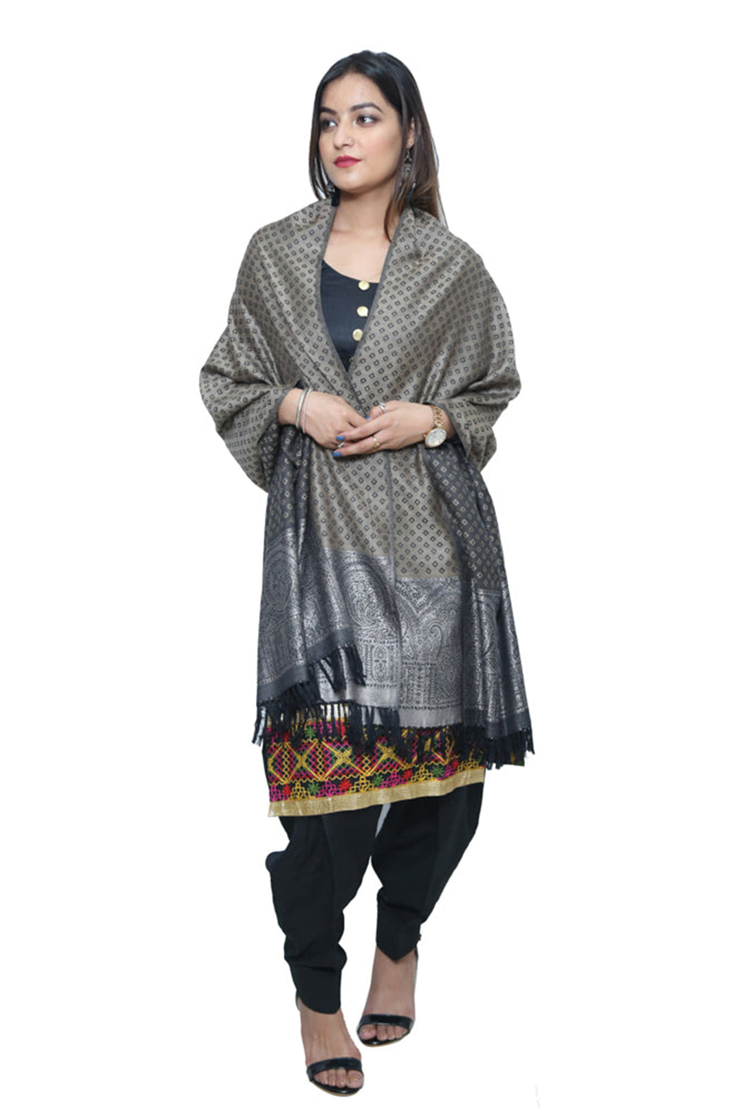 Modern Palla Stole - Dual Design