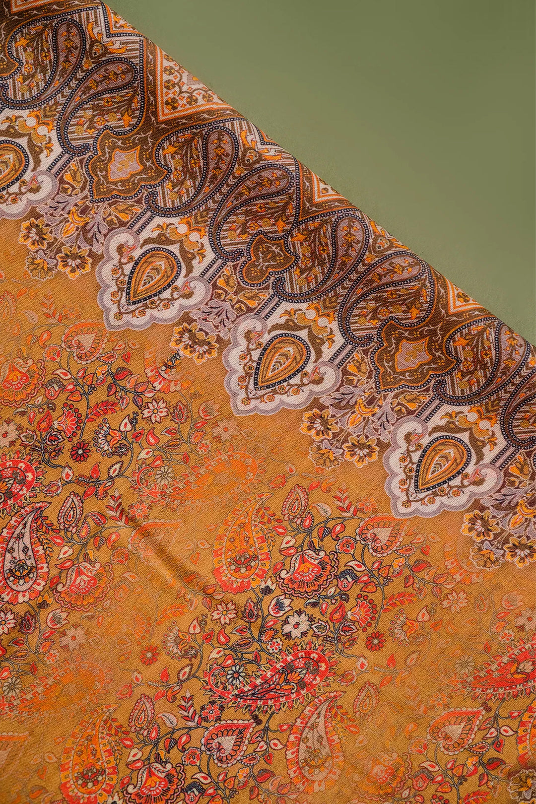 Panel Style Unstitched Suit With Reversible Dupatta