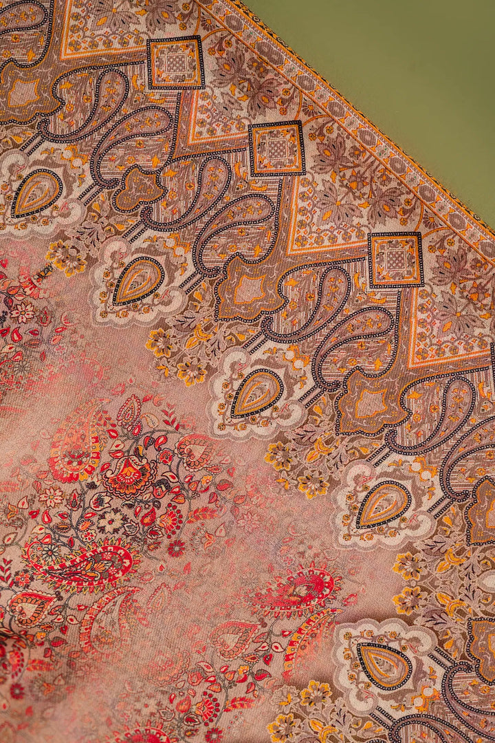 Panel Style Unstitched Suit With Reversible Dupatta