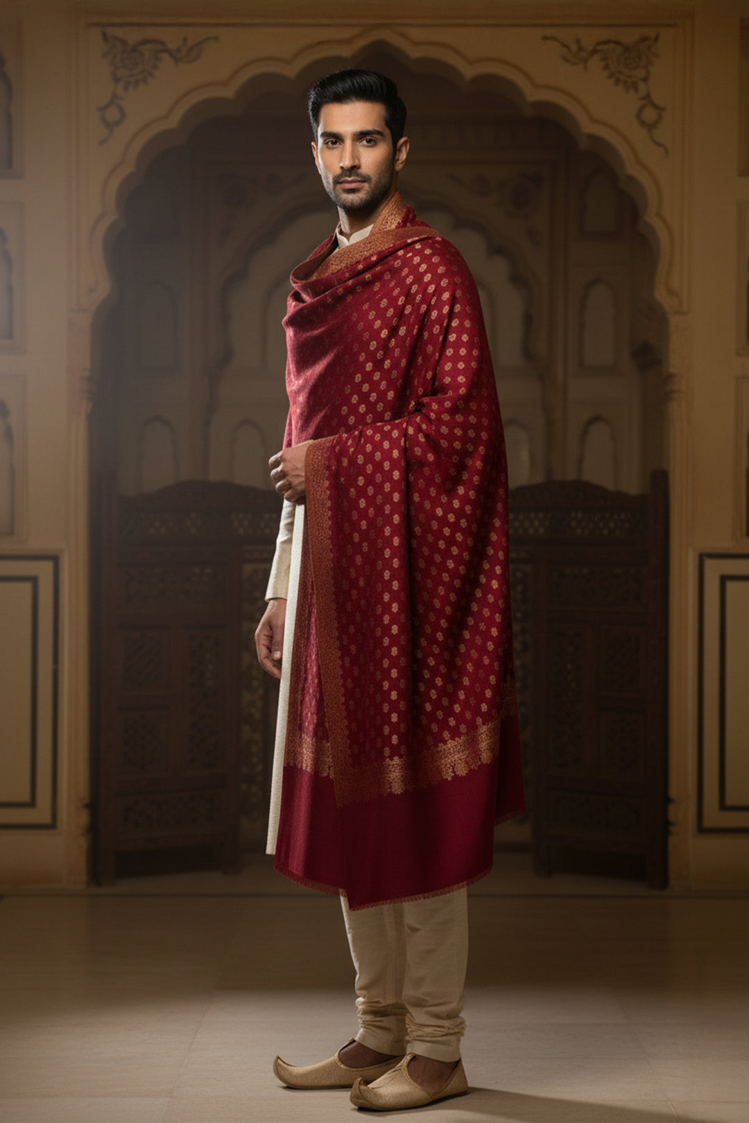 Zari Jaal Shawl for Men