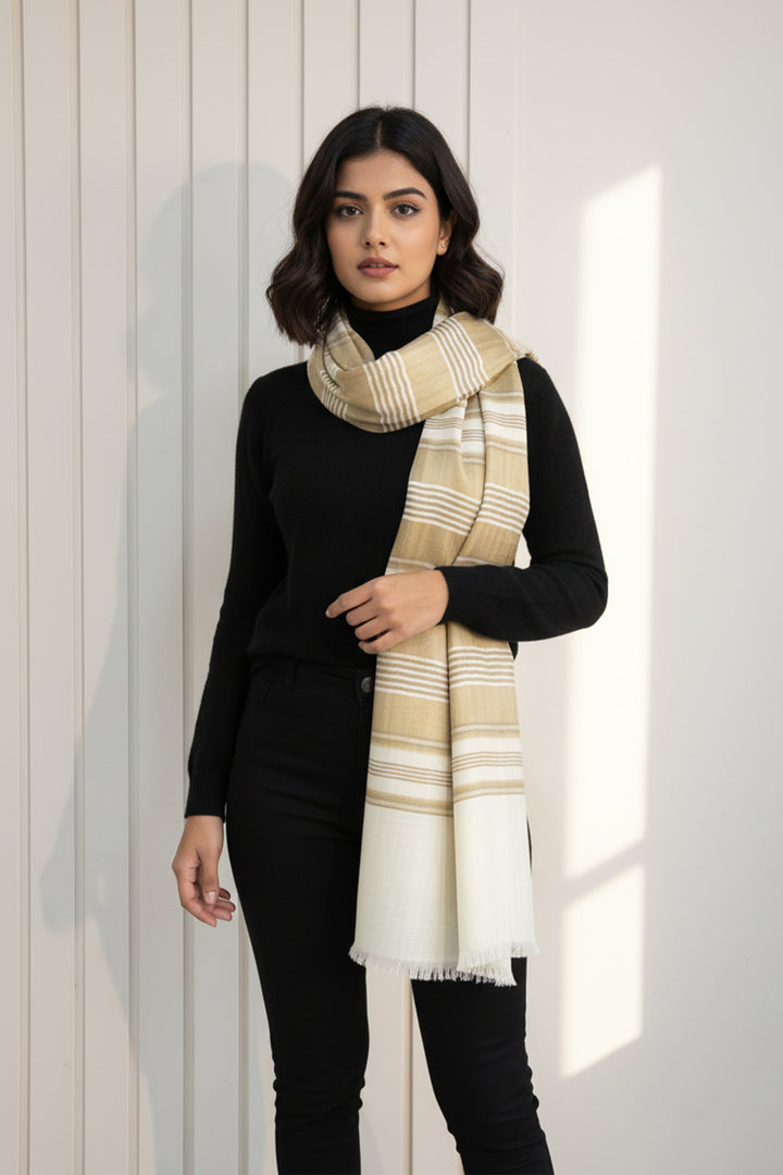 Zari Style Stripes Women's Stole