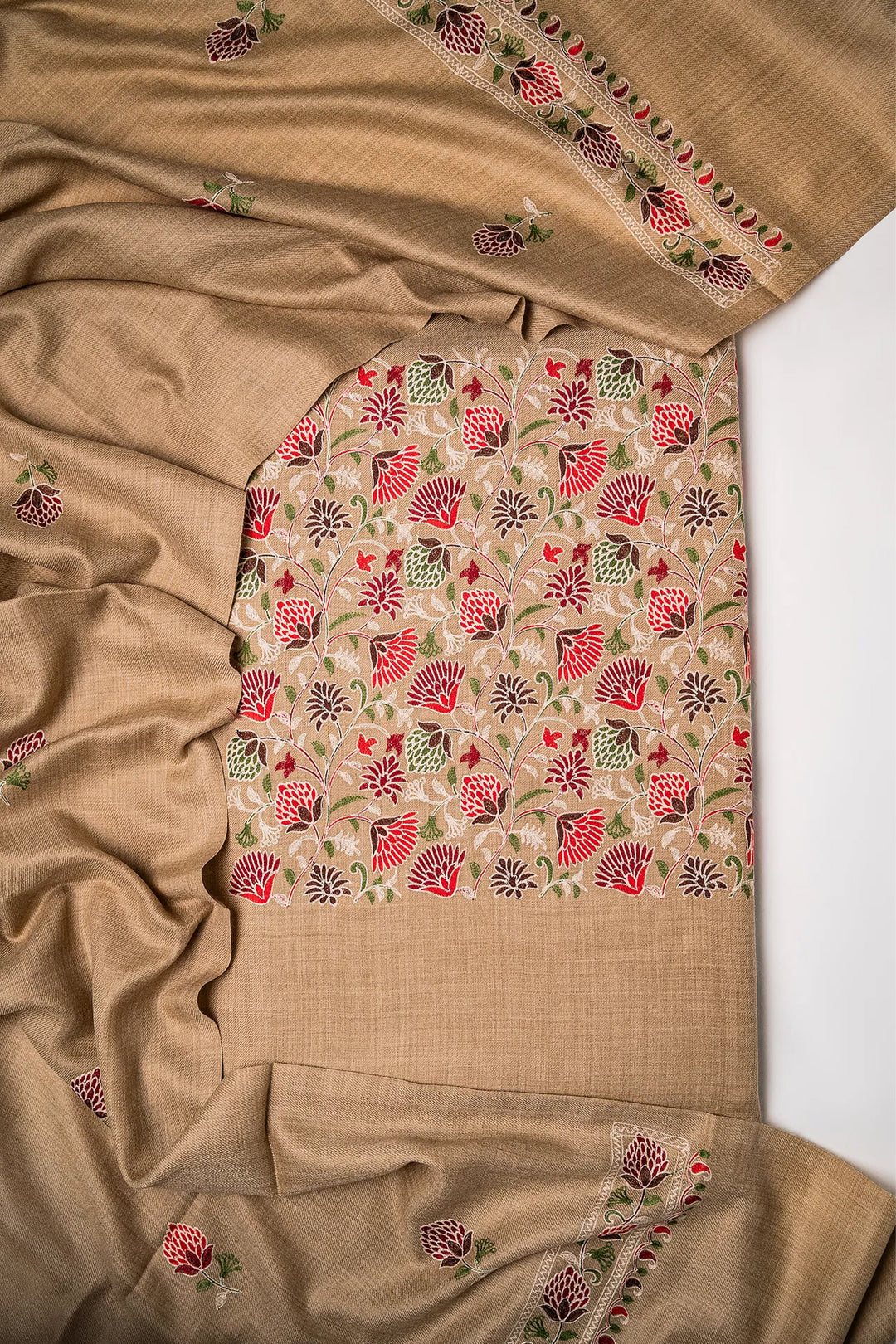 Aatika Embroidered Unstitched Suit With Sleeve Design