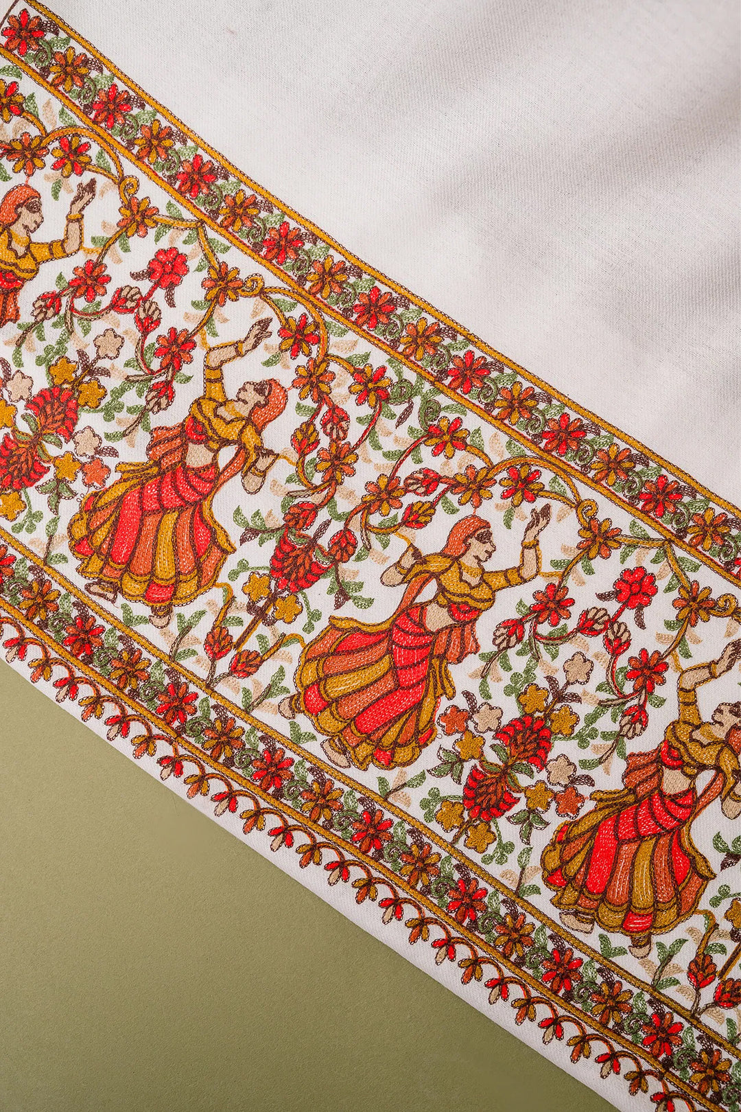 Deepika Figurative Jaal Embroidered Unstitched Suit