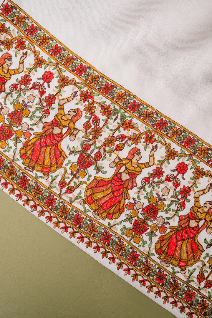 Deepika Figurative Jaal Embroidered Unstitched Suit