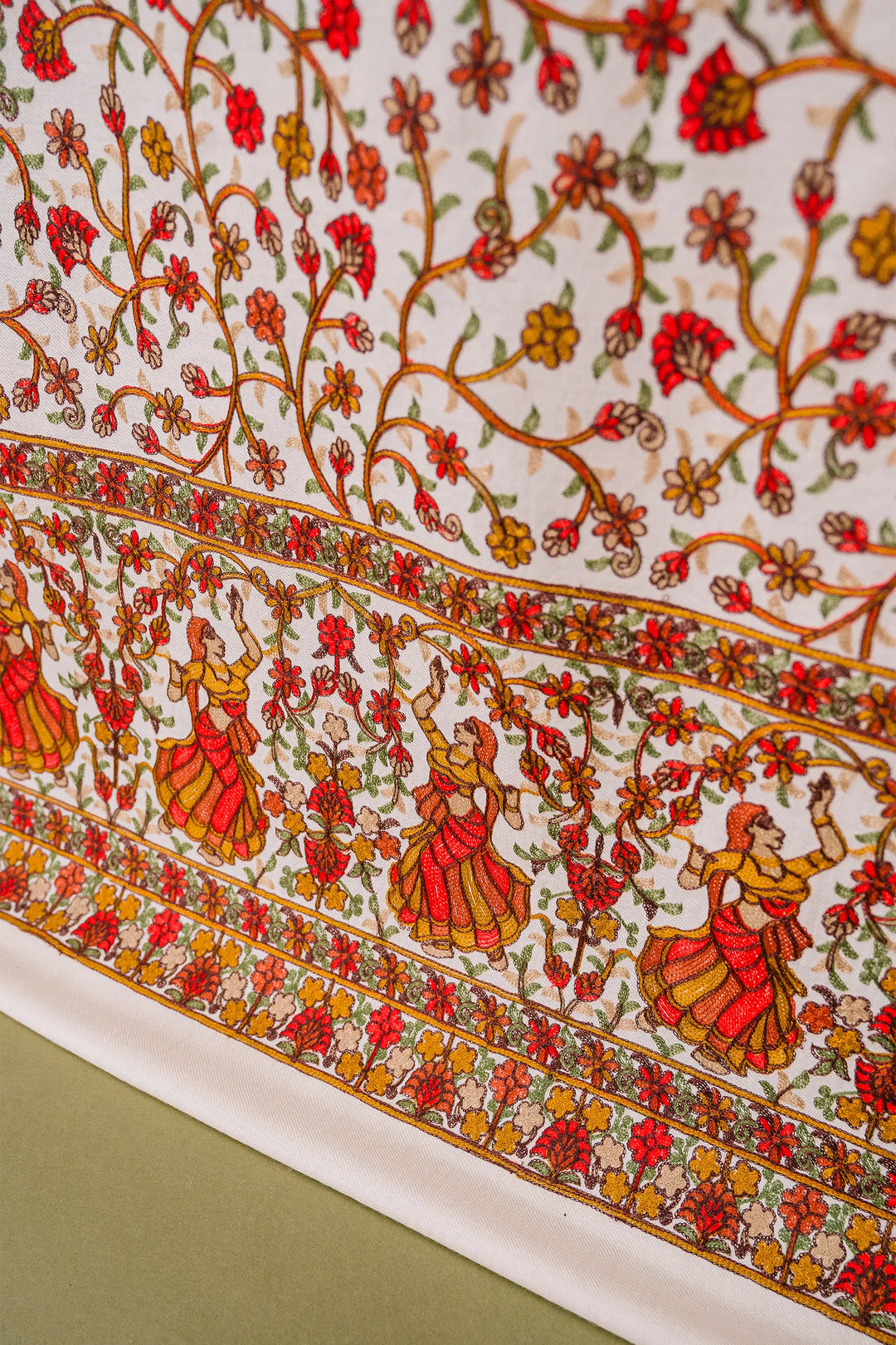 Deepika Figurative Jaal Embroidered Unstitched Suit