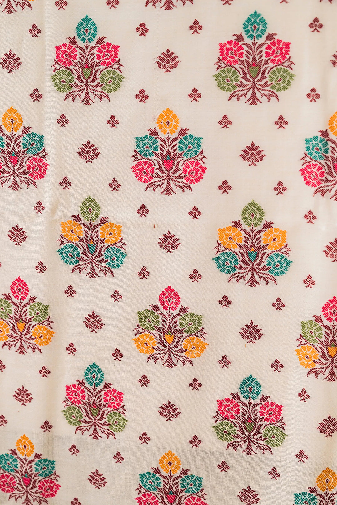 Buti Weave - Unstitched Suit With Border Dupatta