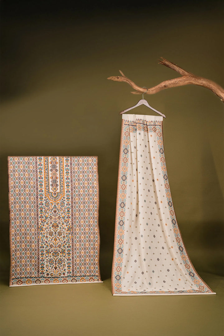 Kani Jaal Unstitched Suit With Buti Dupatta