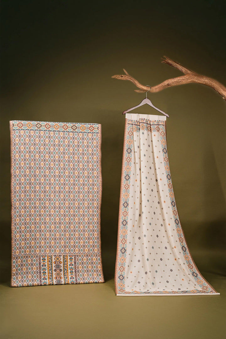 Kani Jaal Unstitched Suit With Buti Dupatta