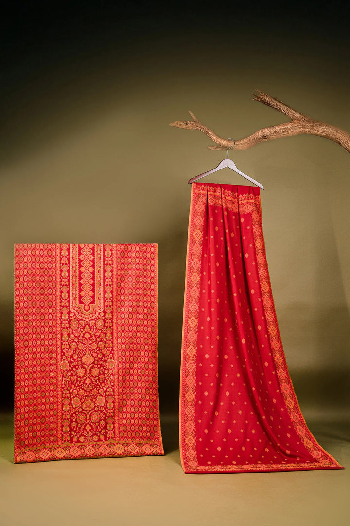 Kani Jaal Unstitched Suit With Buti Dupatta