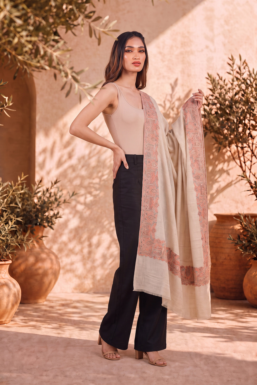 Woven Women's Kani Shawl