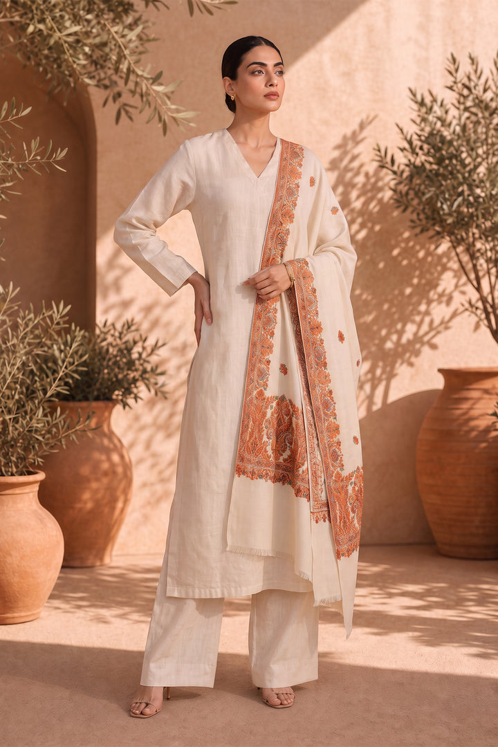 Kani Women's Shawl With Booti Design