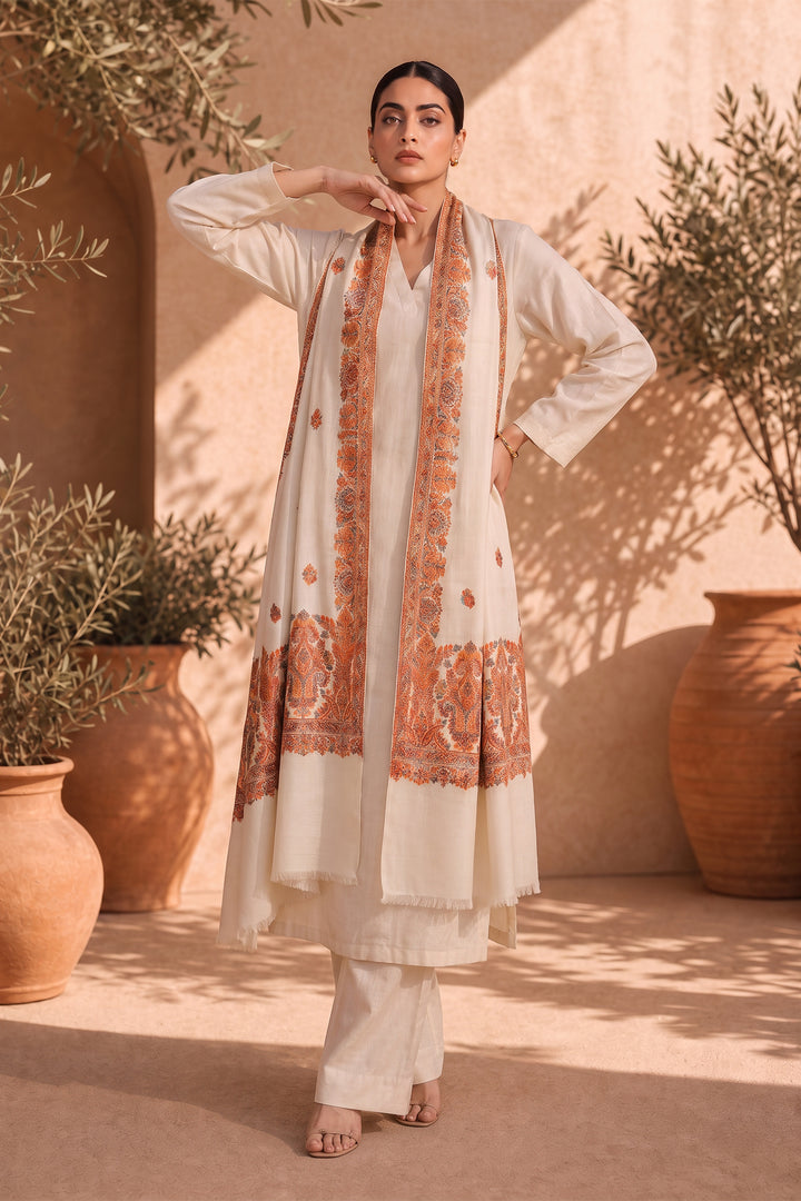 Kani Women's Shawl With Booti Design