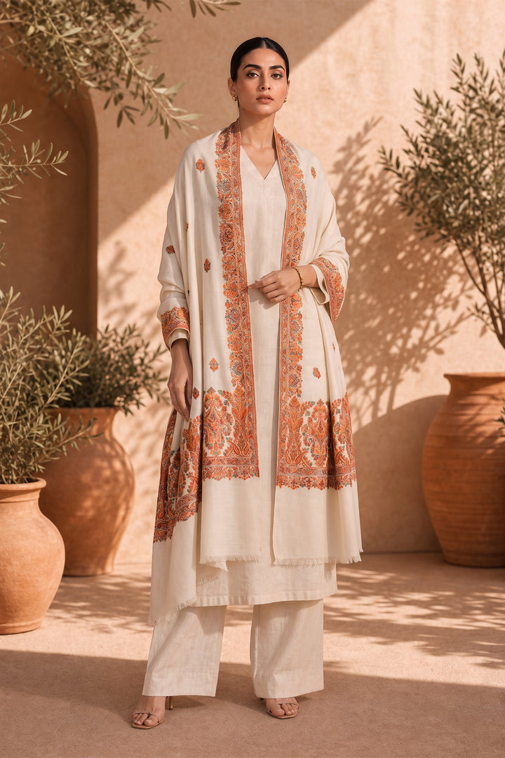 Kani Women's Shawl With Booti Design