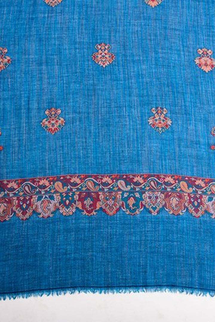 Teal Blue Kani Women's Shawl