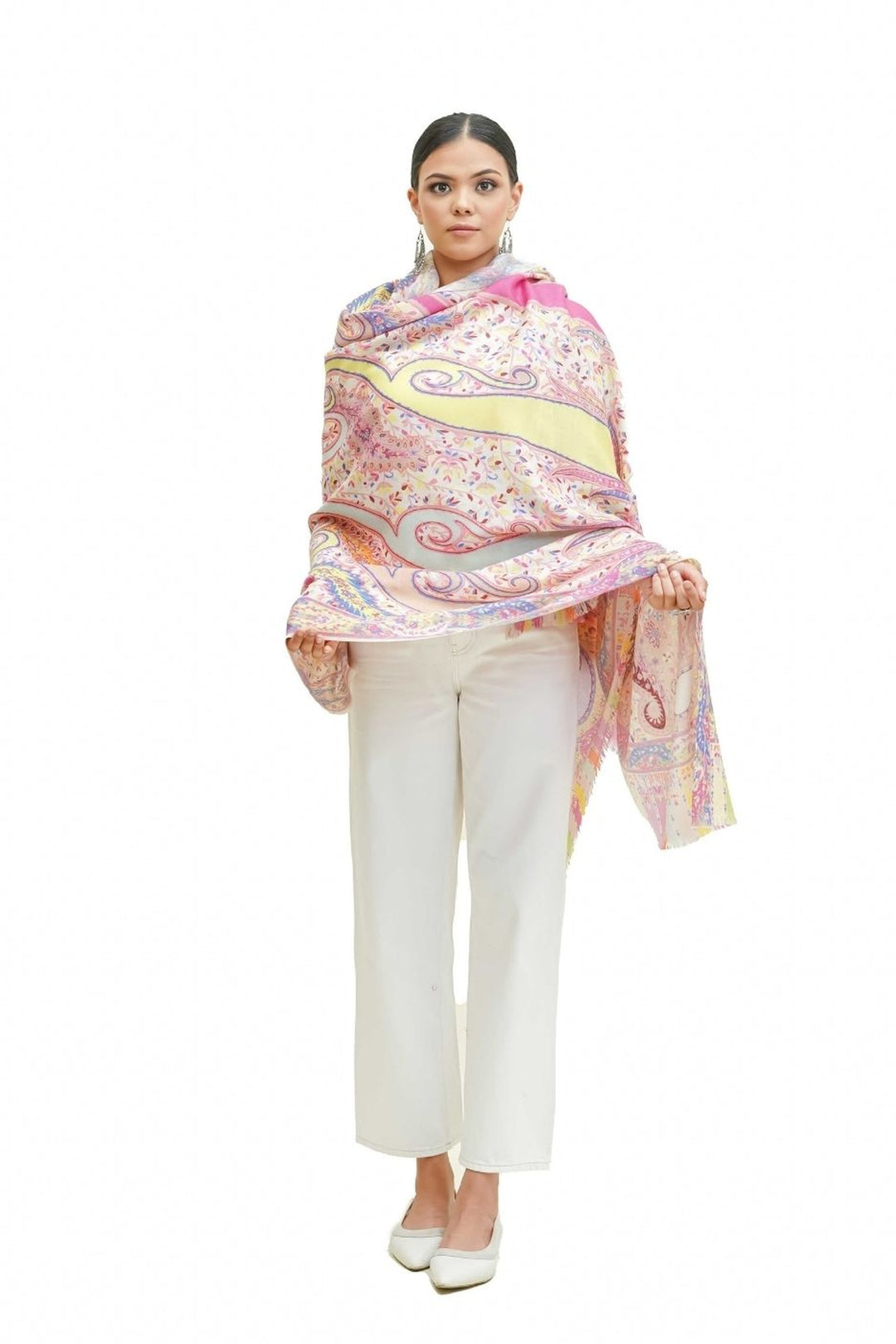 Digital Print Paisley Design Women's Shawl