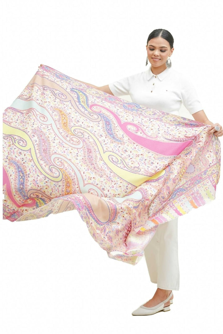 Digital Print Paisley Design Women's Shawl