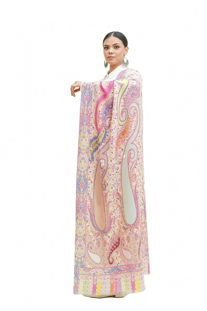 Digital Print Paisley Design Women's Shawl