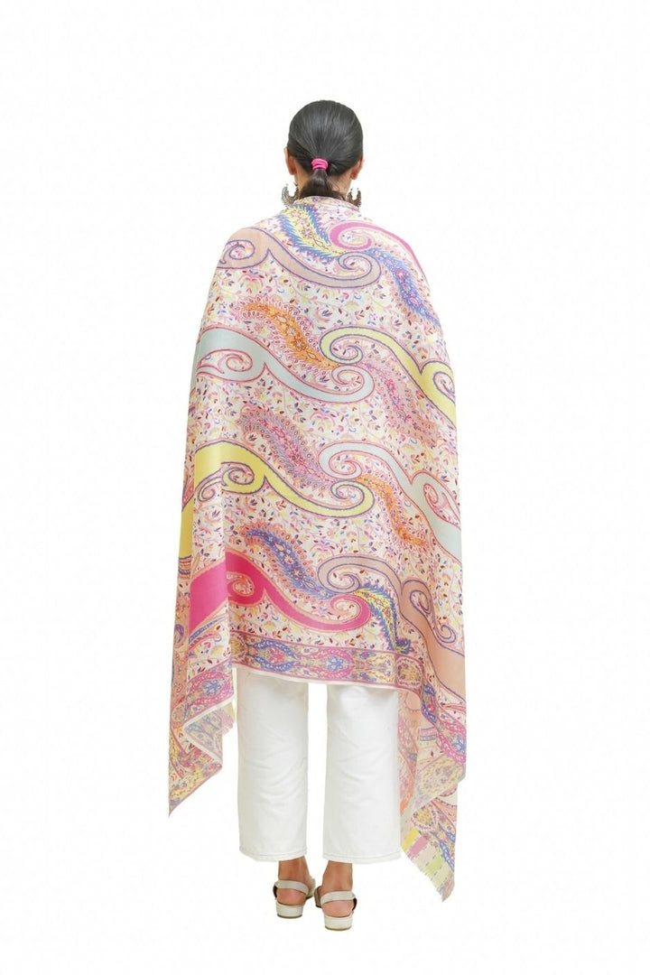 Digital Print Paisley Design Women's Shawl