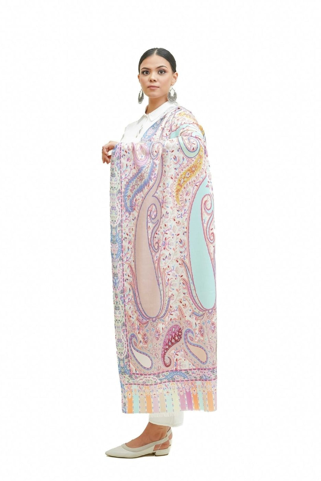 Digital Print Paisley Design Women's Shawl