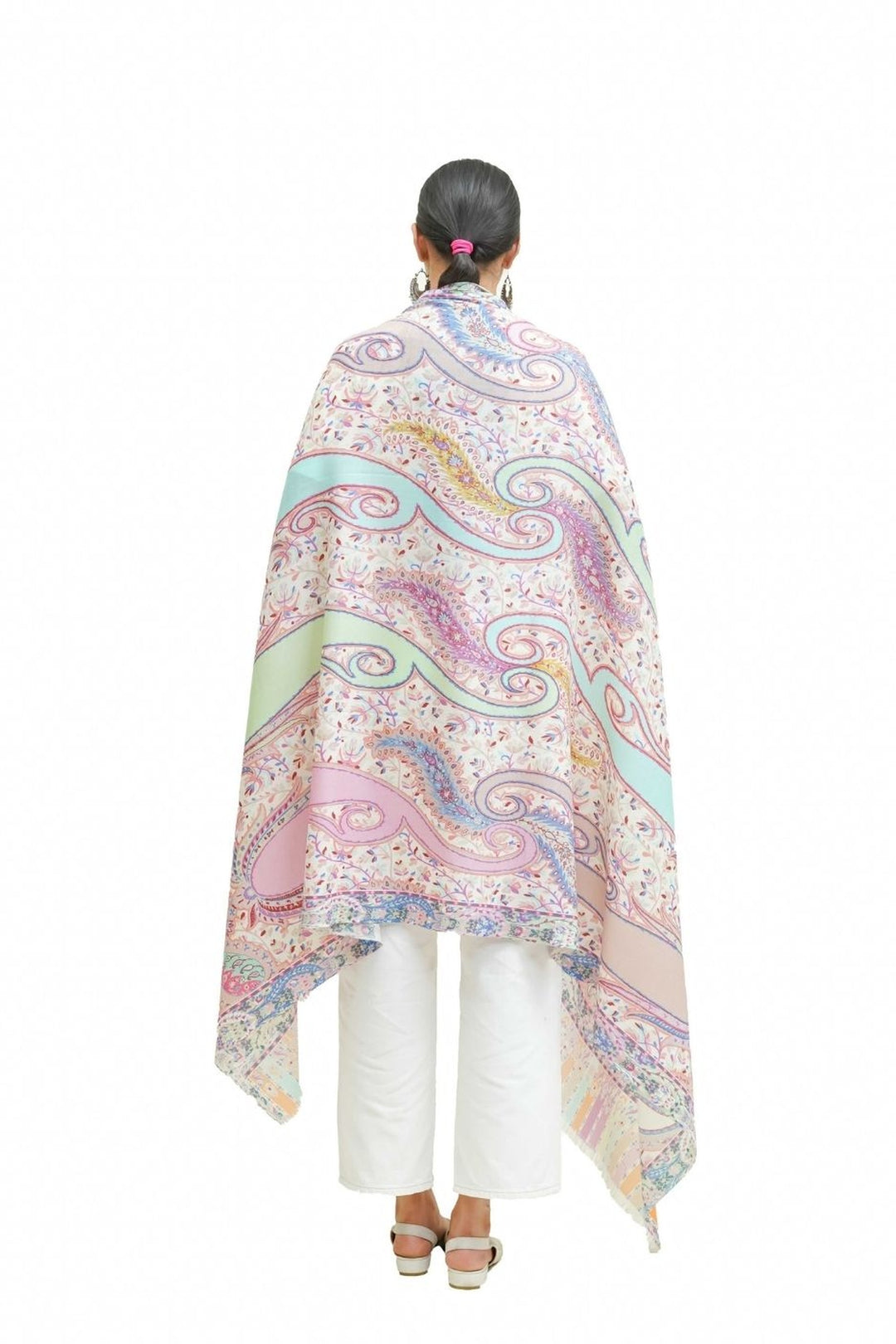 Digital Print Paisley Design Women's Shawl