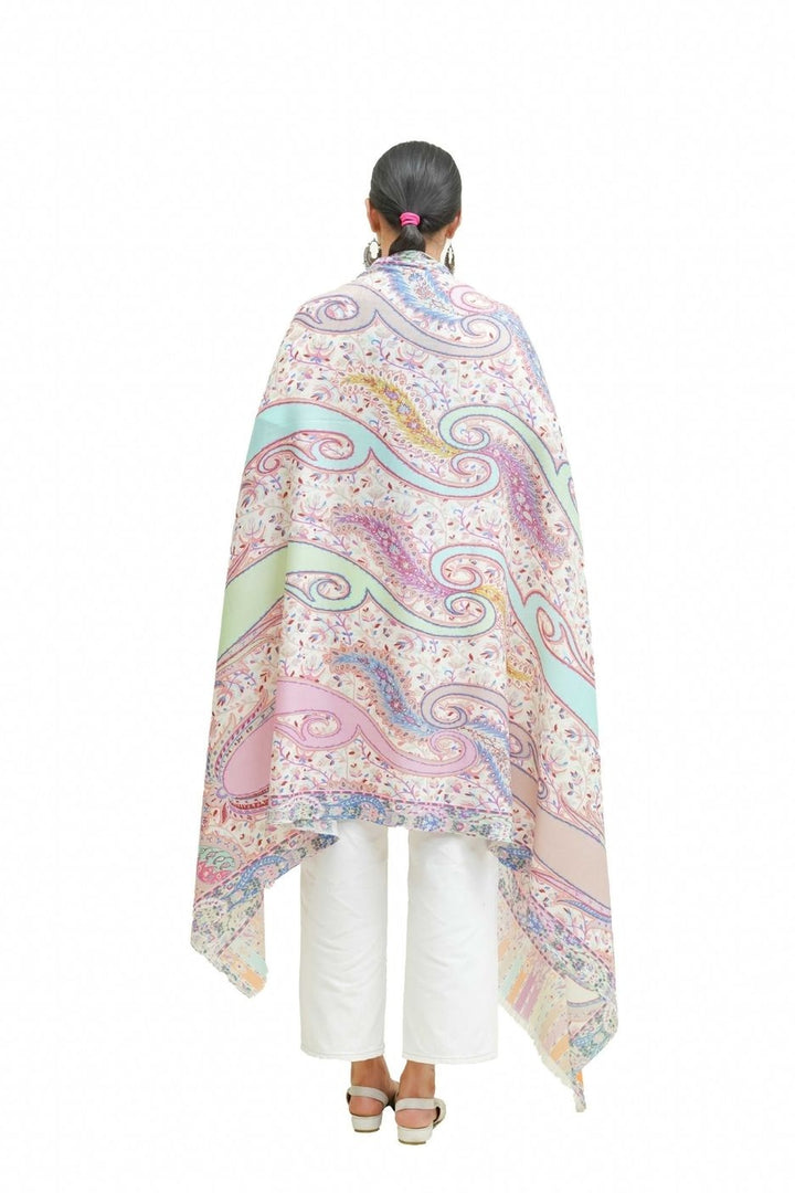 Digital Print Paisley Design Women's Shawl