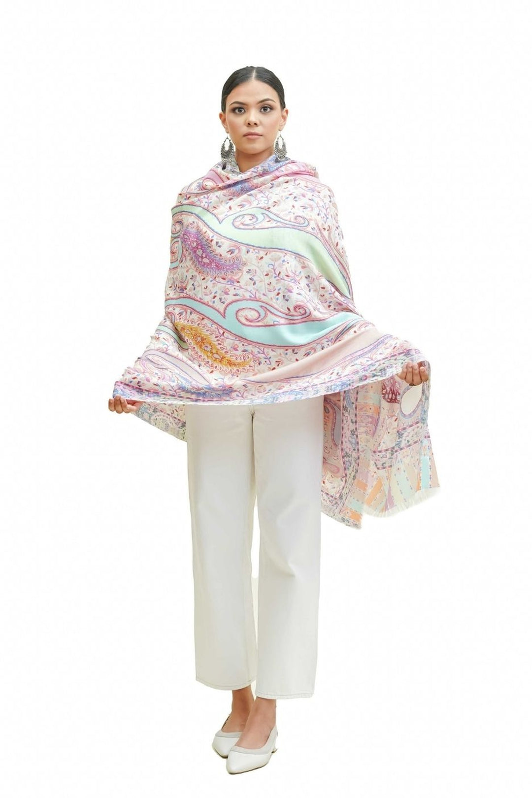 Digital Print Paisley Design Women's Shawl