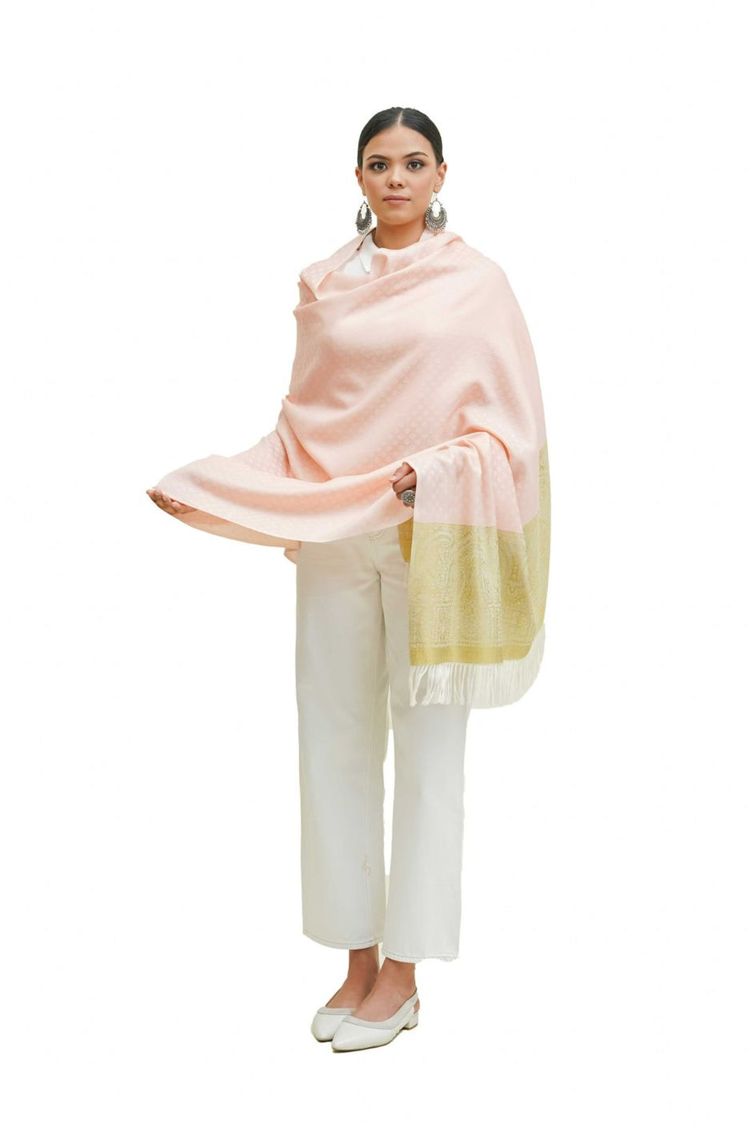 Silk Wool Woven Women's Shawl