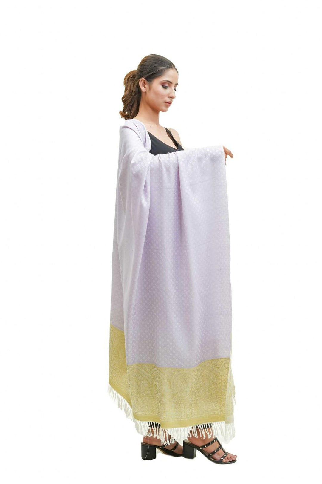 Silk Wool Woven Women's Shawl