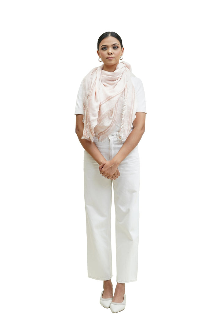 100% Fine Cotton Waves Square Scarf