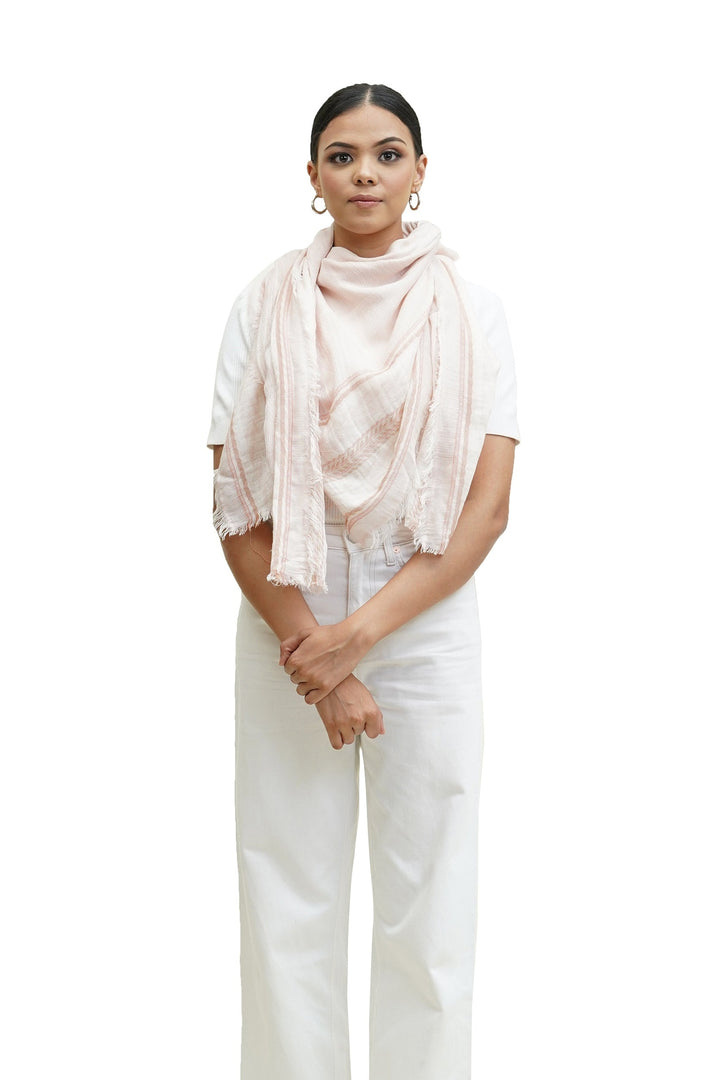 100% Fine Cotton Waves Square Scarf