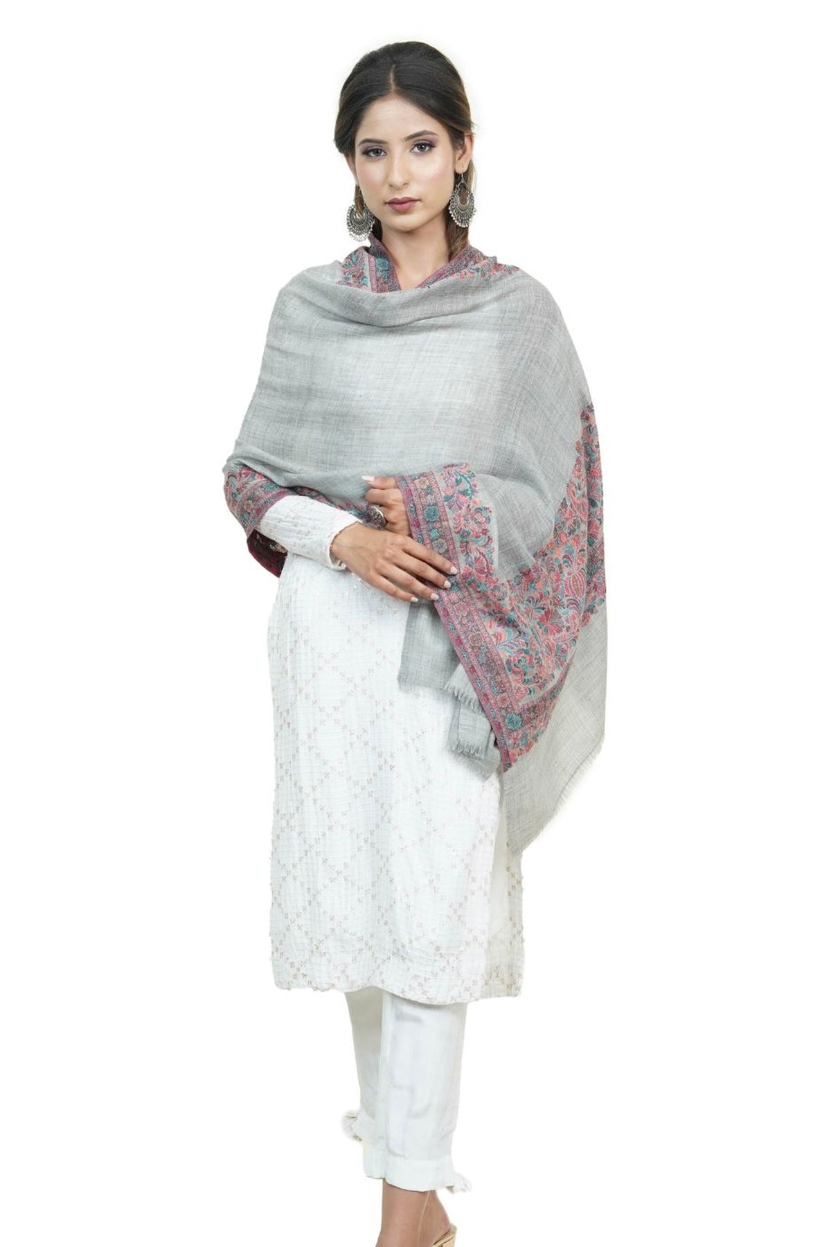 Kani Women's Stole With Border