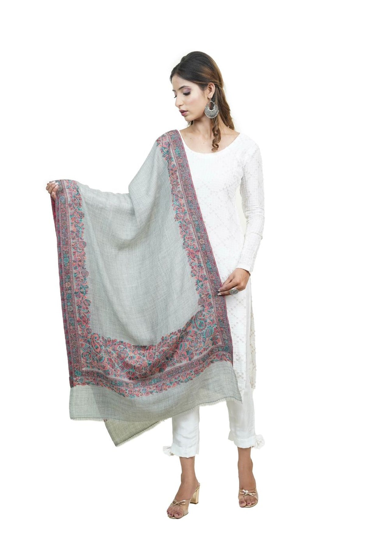 Kani Women's Stole With Border