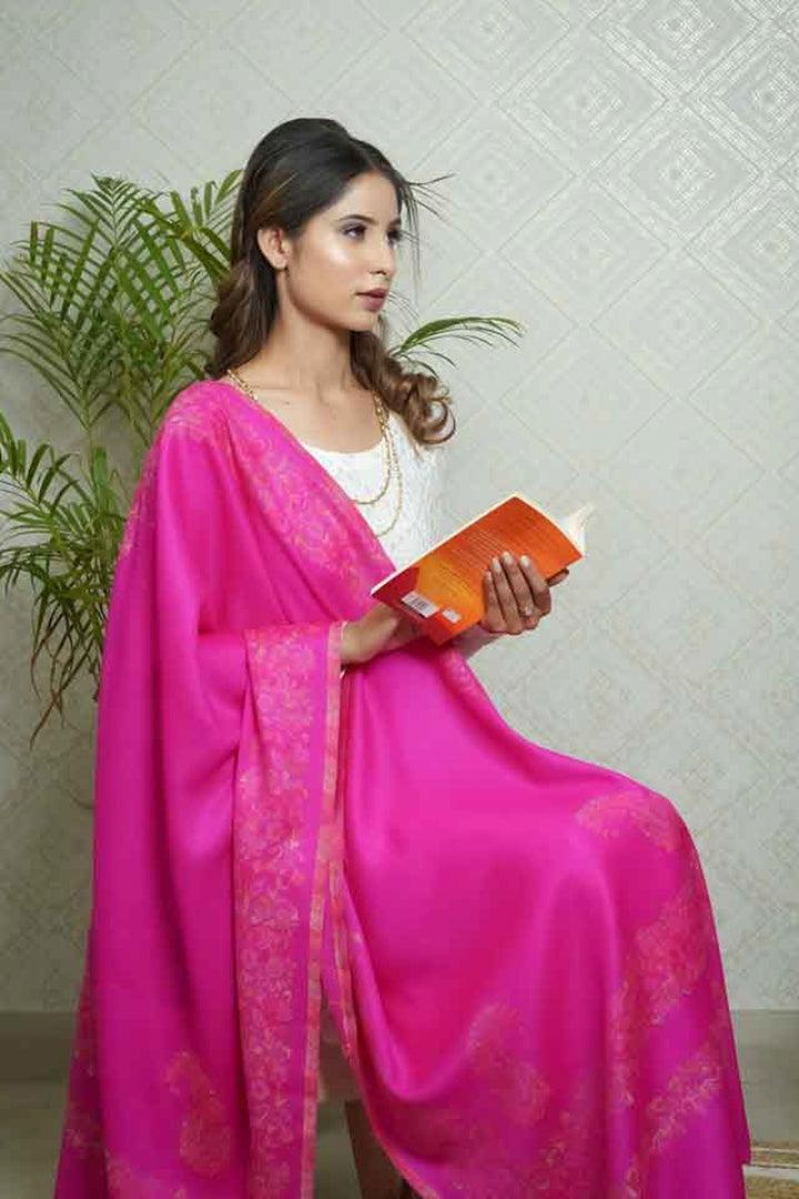 Merino Wool Jacquard Women's Stole