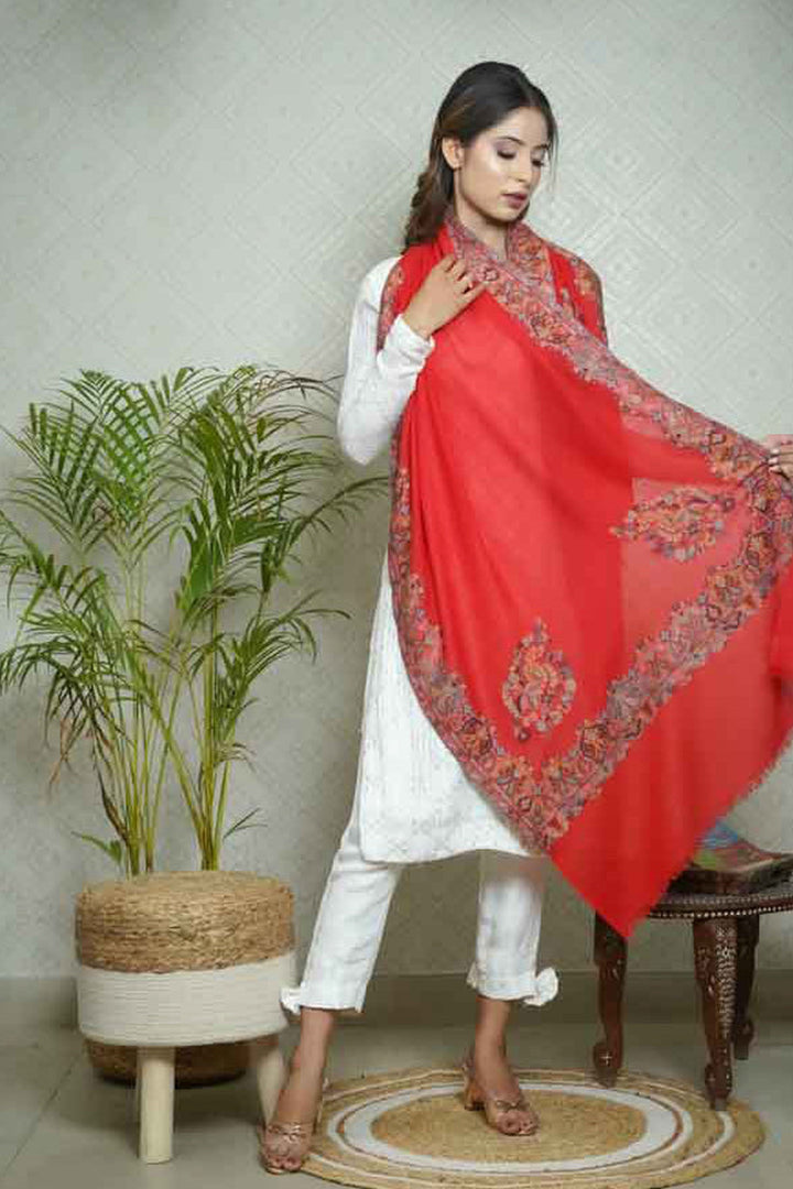 Kani Border Design Women's Stole