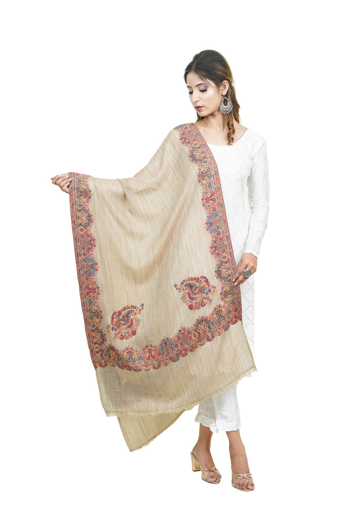 Kani Border Design Women's Stole
