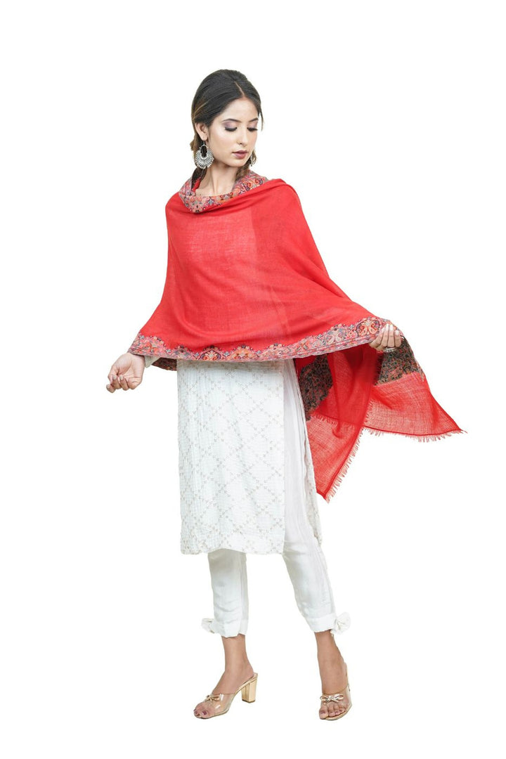Kani Border Design Women's Stole