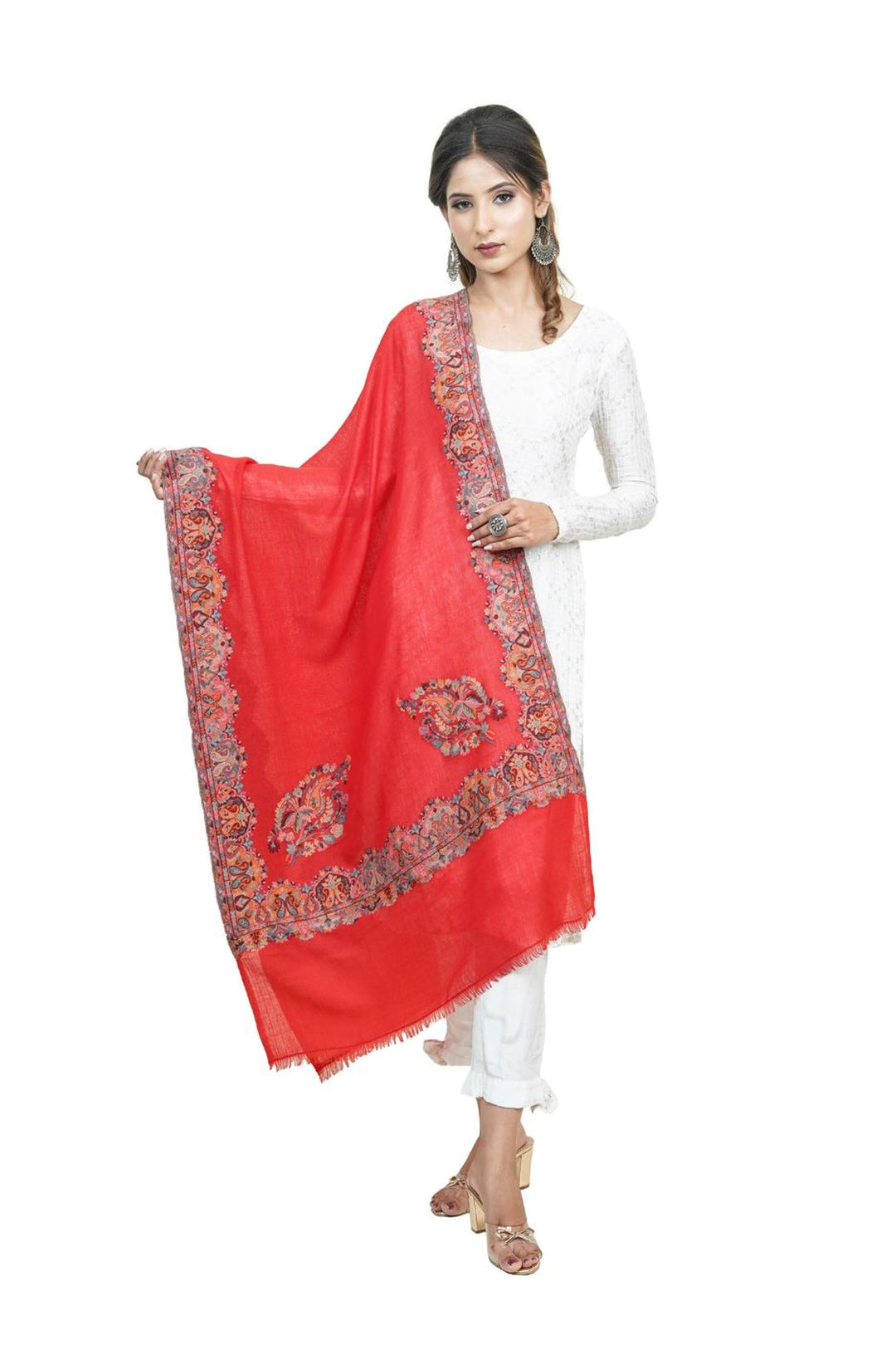 Kani Border Design Women's Stole