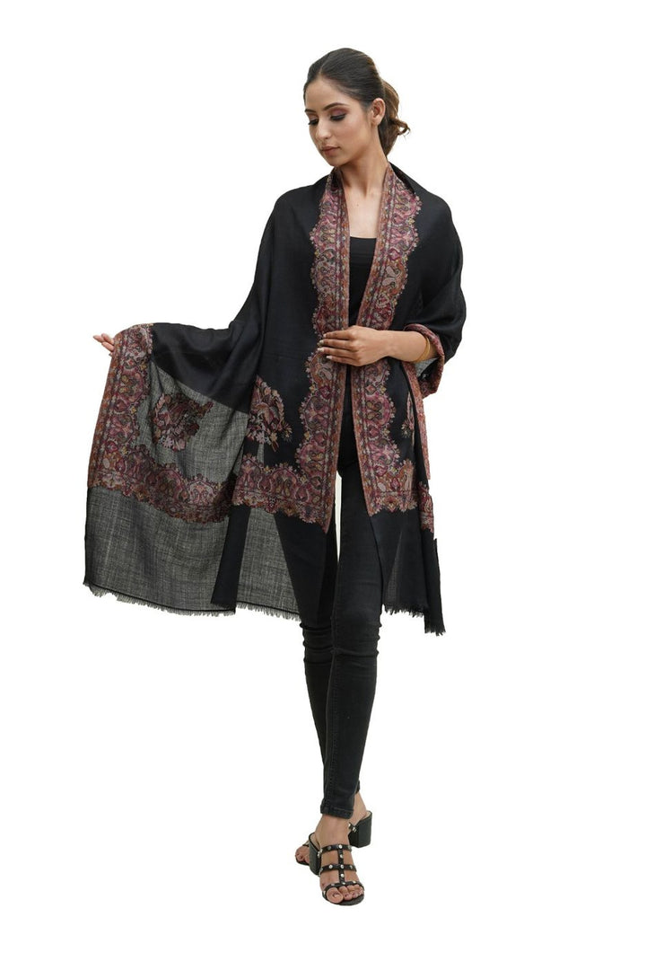 Kani Border Design Women's Stole
