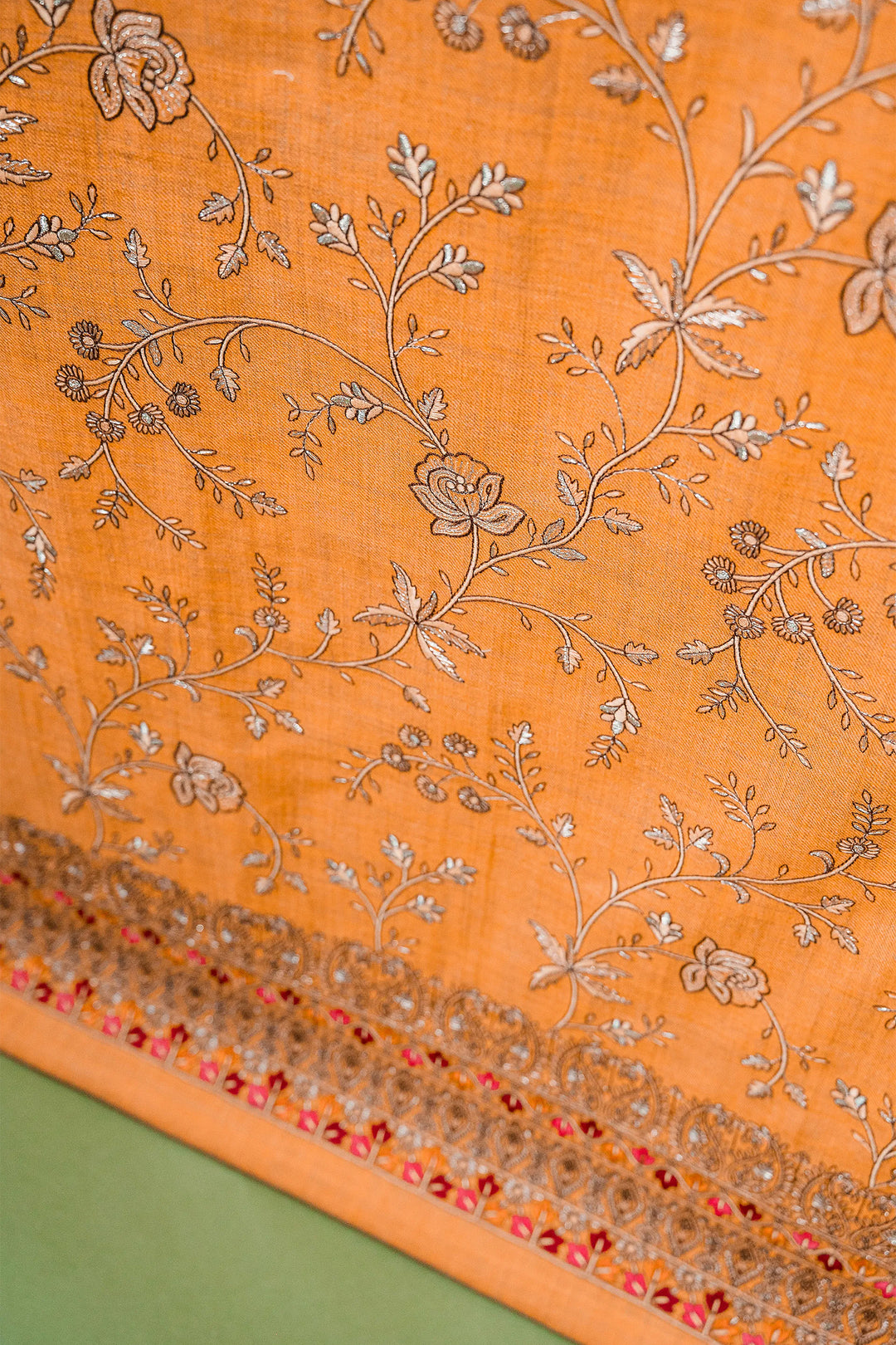 Madhubala Embroidered Unstitched Suit With Zari