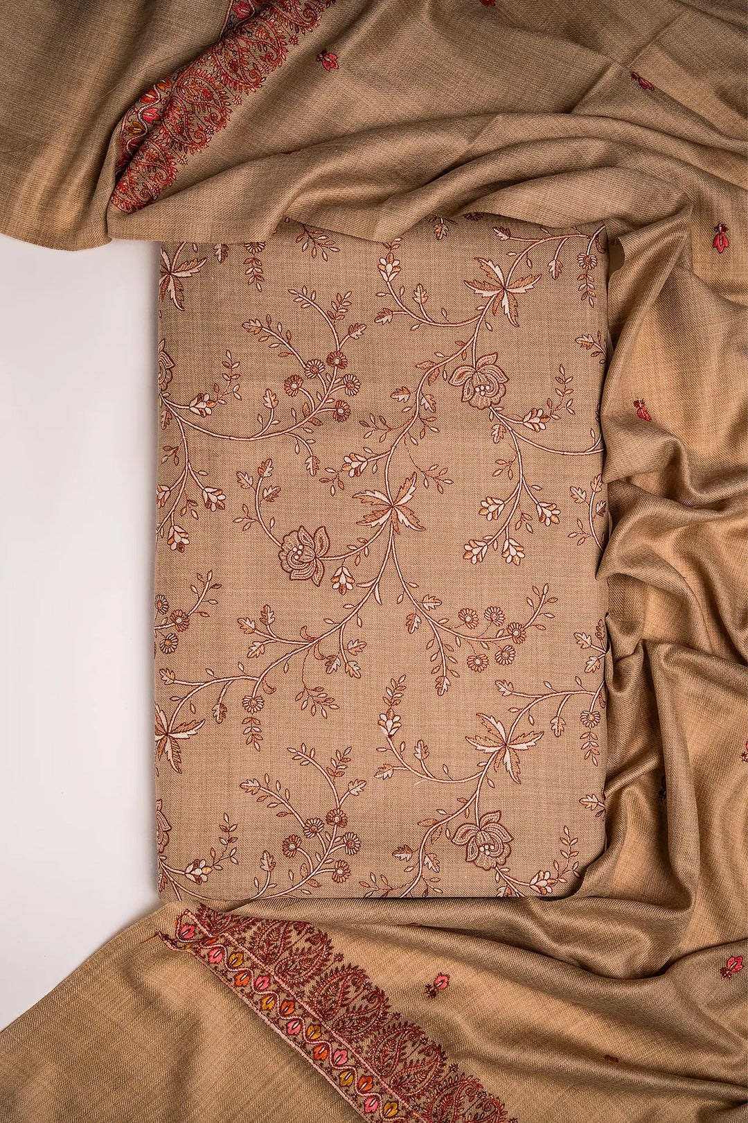 Madhubala Embroidered Unstitched Suit With Zari