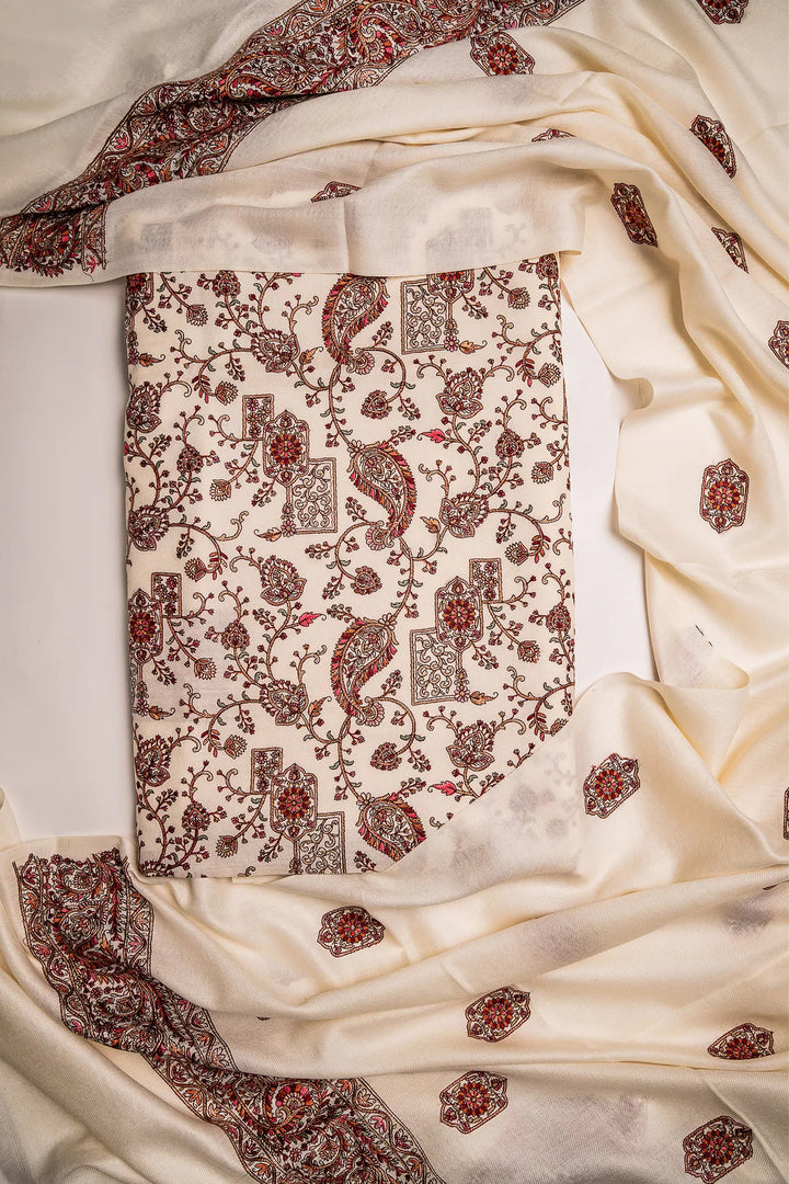 Mahima Embroidered Unstitched Suit With Zari